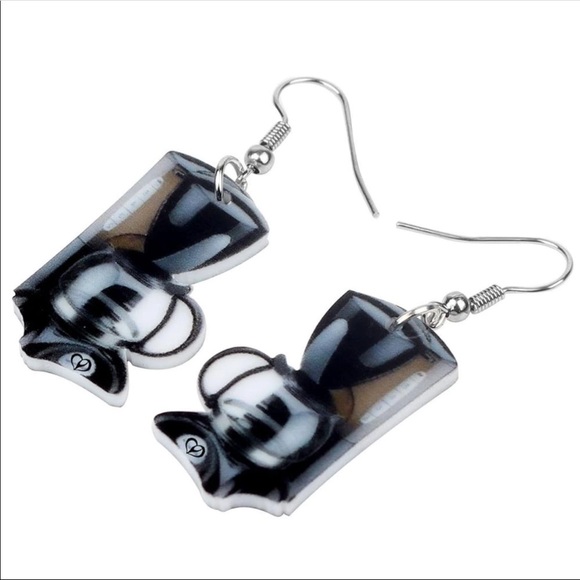 Coffee Pot Acrylic Earrings - Picture 4 of 6
